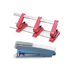 ALPHA 可調式3孔打孔機+訂書機 352款, 隨機出貨, 1組
