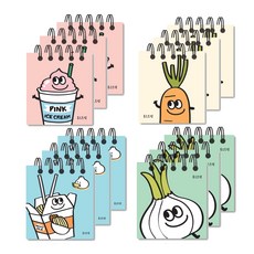 The Open House Food Truck 迷你筆記本 45 張 4 x 3p 套組 23-5570, 混色, 1套