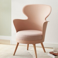 던홈 모던 파스텔 암체어, 핑크, 1개