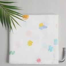 Bamboo bebe 多功能紗布毯, 白色