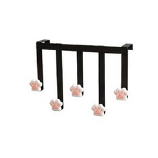 心連心市集 貓爪5鉤門後掛鉤, 黑色, 1個