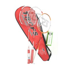 kawasaki 川崎 Troughs Outdoor Pro 300 動力羽毛球拍 2p + Junior 03 + 羽毛球 9A 3p 套組, 單品, 1套