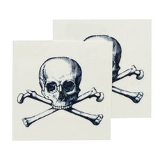 TATTLY CARTOLINA SKULL 一對 2入, 單品, 1個