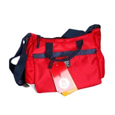 star Sports 簡約拼色斜背包 B款, 紅色的