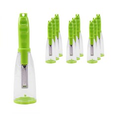 Potegar蔬菜削皮器 一體型, 綠色, 10個