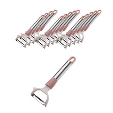 Potegar 粉彩不銹鋼削皮刀, 粉色的, 15個