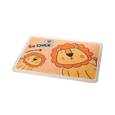 吸水可愛動物地墊 S 40 x 60 cm, 獅子, 1個