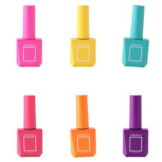 Mostive 簽名筆凝膠半糖漿凝膠 6 種 x 12g 套組, 粉色、黃色、天空、亮粉色、橙色、紫色, 1套