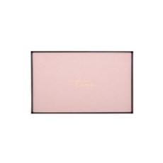 한땀작업실 가죽 매트 직사각 트레이, 핑크