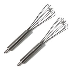 HoReCa 3角形架手動打蛋器 285mm, 銀, 2個