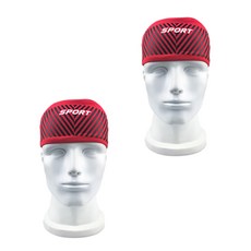 나야스타일 홈트레이닝 헬스 헤어 밴드 YGYP-137-3 2p, 레드