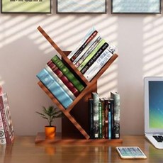피티즘 원목 미니 수납 3층 책장 책꽂이, 브라운