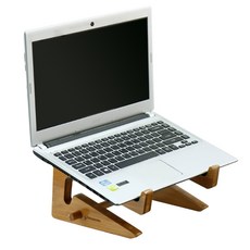 집이조아 노트북 받침대 우드 목조 스탠드 c, 브라운, 1개