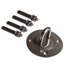 Potega 彼拉提斯 瑜珈用品 吊床 不鏽鋼固定板 掛鉤, 單一顏色, 1個