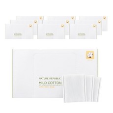 네이처리퍼블릭 뷰티툴 내추럴 마일드 화장솜, 10개, 1개입