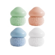 케이유니언 구름송이 주방 수세미 4종 세트, 1세트