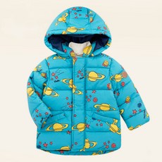 mollimelli 童款宇宙星球印花連帽保暖外套