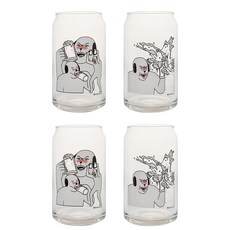 ssueim 卡通人物印花啤酒杯組 2款組, 2套