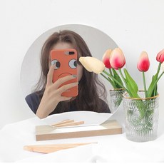 네이처타임즈 아크릴받침대 탁상거울, 원형