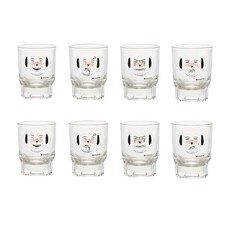 ssueim 卡通人物表情圖案燒酒杯 4款組, 混色, 2套