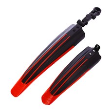 自行車車輪擋泥板 2 件套, 紅色的, 1套