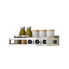 Aroi廚房不鏽鋼調味料收納架, 混色