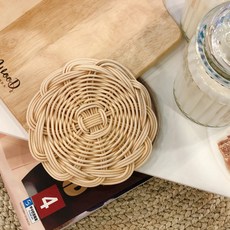 다온 아틀리에 藤編茶杯墊 DIY 手作套組 藤芯 80g + 噴霧瓶 100ml + 錐子 + 捲尺 + 藤編剪刀, 1套, 自然色(米色)