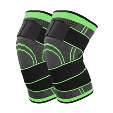 透氣護膝 綠色2入, 1個