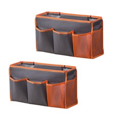 리비움 벽걸이 앤 침대 린넨 수납 바구니 Rv-0013256, 2개, 그레이