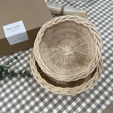 Daon Atelier 藤編籃 DIY 材料包 藤芯 80g + 噴霧瓶 100ml + 錐子 + 卷尺 套組, 1套, 自然色(米色)