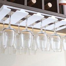 固定式紅酒杯架 5排, 白色, 1個