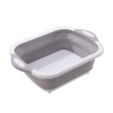 Naya Style露營折疊式洗碗桶 QN-148, 灰白, 1個