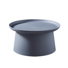 마음이음마켓 원형 티테이블 70 x 36 cm, 그레이