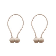 粗繩窗簾磁吸綁帶 YT_RA1497 45cm, 米色, 2個