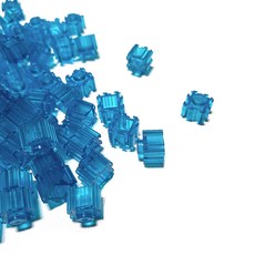 脆軟黏土材料塊 透明軟膠 500g, 水色, 1個