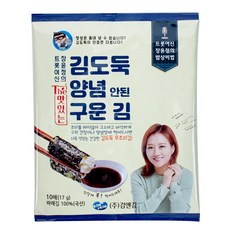 KIMDODUK 無調味烤海苔, 10包, 17g