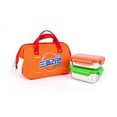 LILFANT 三養拉麵野餐包+不鏽鋼便當盒組 SM7148, 混色, 1套