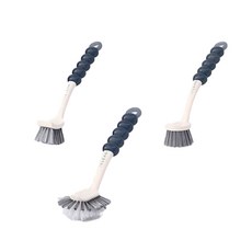 長柄洗碗刷 S號+M號+L號, 藍色, 1套