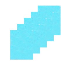 閃亮不織布糖果色 非黏貼式 5入, 天空