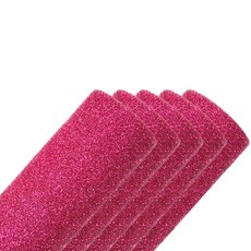 Dway閃亮毛氈紙 小顆粒 5入, 亮粉色