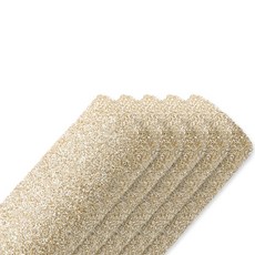 Dway閃亮毛氈紙 小顆粒 5入, 米色金色