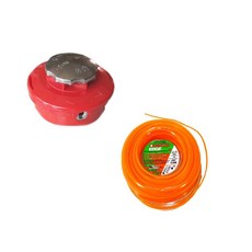 가든피아 4줄 동태 스텐커버 + 다이아몬드엣지 사각 나일론줄 2.4mm x 36m, 1세트