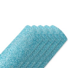 Dway閃亮毛氈紙 小顆粒 5入, 天藍色