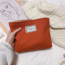 The Best簡約橘色化妝包
