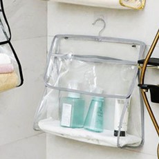 I Love Home 浴室透明衣物防水袋, 三角 灰色, 1個