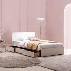 젠티스 포니 3단 수납침대 + 베이직 본넬 매트리스 방문설치, 화이트