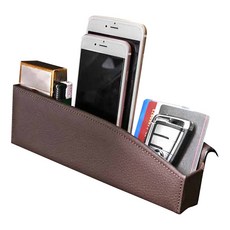 22DO BMW 5系列 G30專用 縫隙皮革側邊置物袋, 1個, 棕色