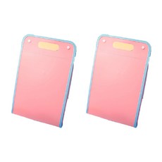 LUNA GLAM 透明文件資料夾, 粉色的, 2個