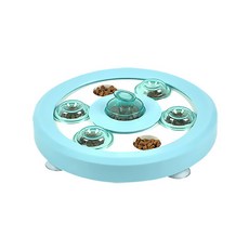 와다다샵 반려동물 원반모양 간식 장난감, 블루, 1개