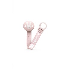 스와비넥스 휘게 노리개 젖꼭지 리본클립, 1개, 래빗핑크